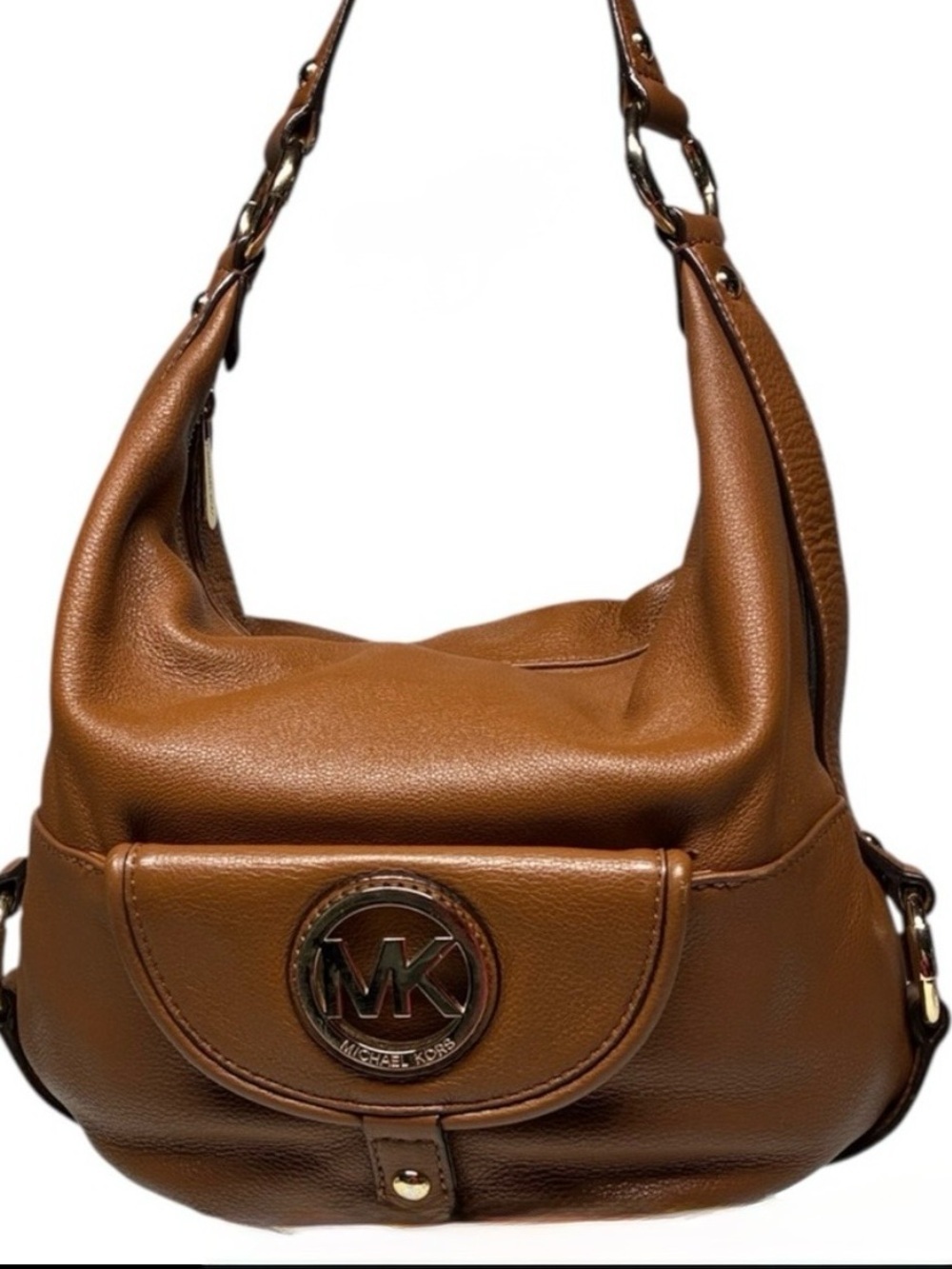 Michael Kors Leather Hobo Bag Luggage Brown